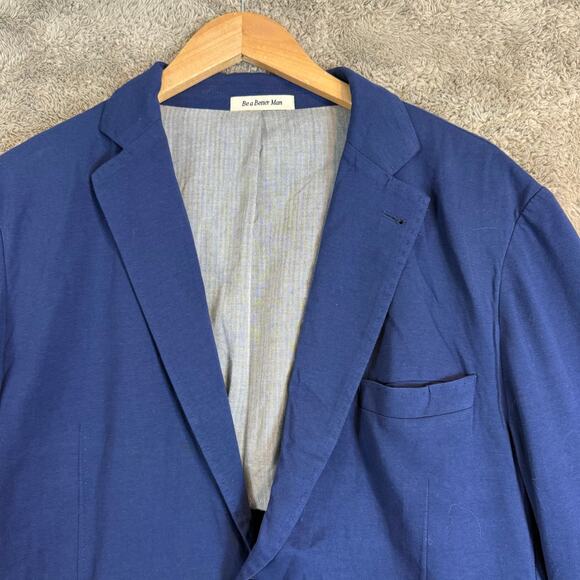 Richard Choi Light Jacket Navy Blue Blazer Be a Better Man IC 56R 44R 46R 44-46 - Picture 4 of 14